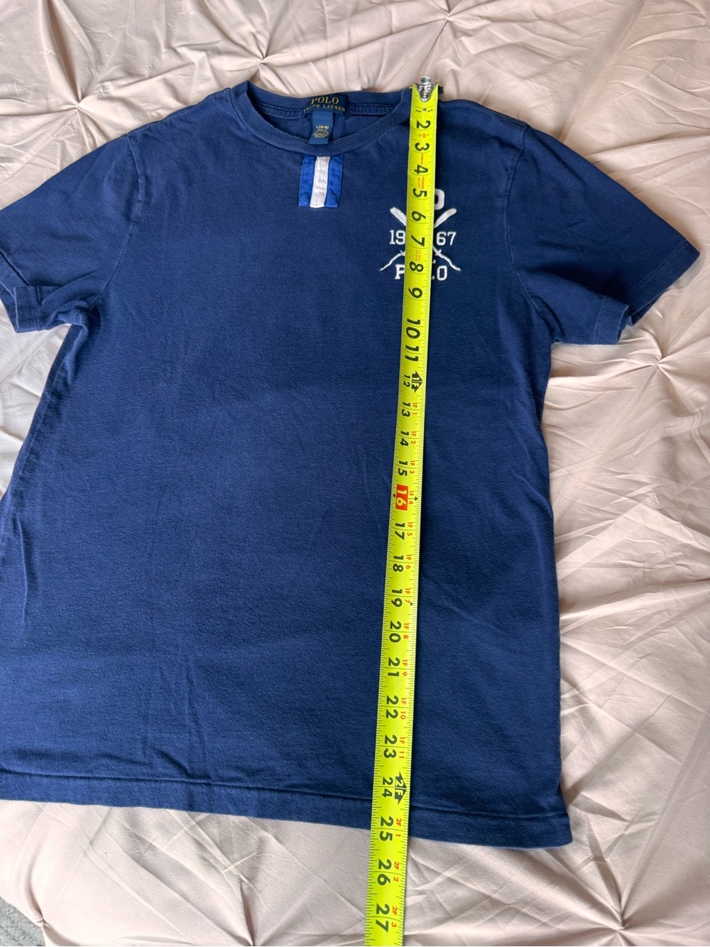 Polo by Ralph Lauren Navy Tee Nautical Preppy summer - Picture 4 of 5